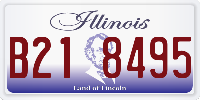 IL license plate B218495