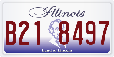 IL license plate B218497