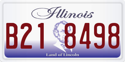IL license plate B218498