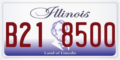 IL license plate B218500