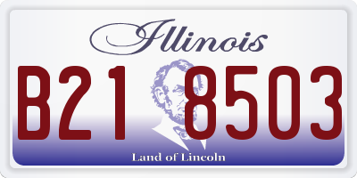 IL license plate B218503