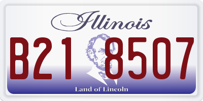 IL license plate B218507