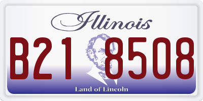IL license plate B218508