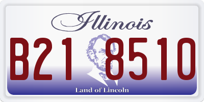 IL license plate B218510