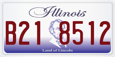 IL license plate B218512