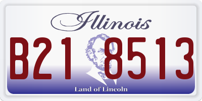 IL license plate B218513