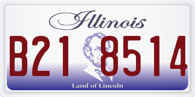 IL license plate B218514