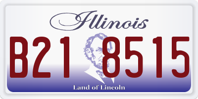 IL license plate B218515