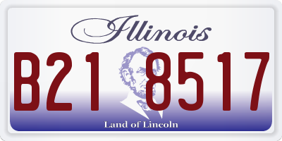 IL license plate B218517