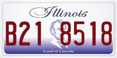IL license plate B218518