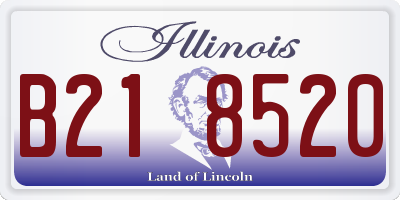 IL license plate B218520