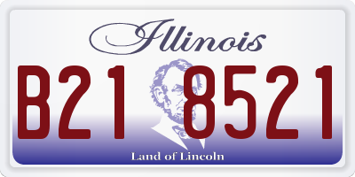 IL license plate B218521