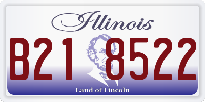 IL license plate B218522