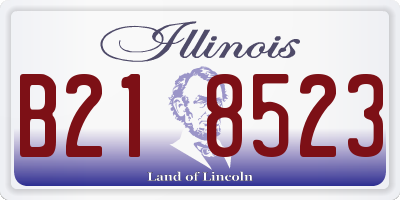 IL license plate B218523