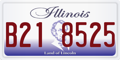 IL license plate B218525