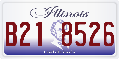 IL license plate B218526