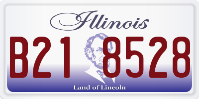 IL license plate B218528
