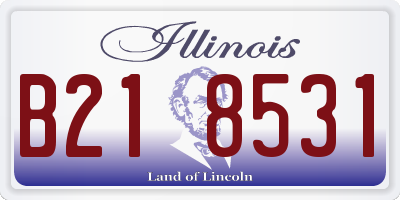 IL license plate B218531