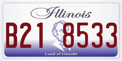IL license plate B218533