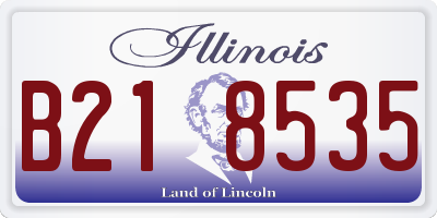 IL license plate B218535