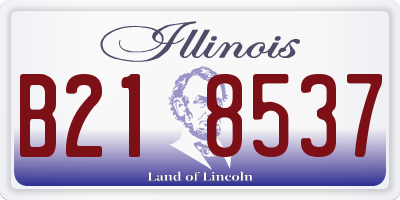 IL license plate B218537