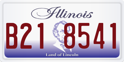 IL license plate B218541