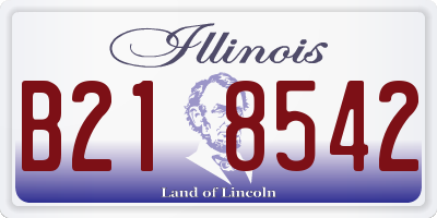 IL license plate B218542