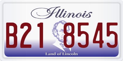 IL license plate B218545