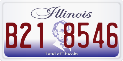 IL license plate B218546