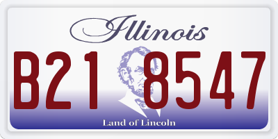 IL license plate B218547