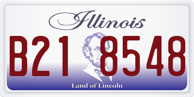 IL license plate B218548