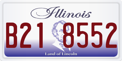 IL license plate B218552