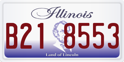 IL license plate B218553