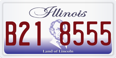 IL license plate B218555