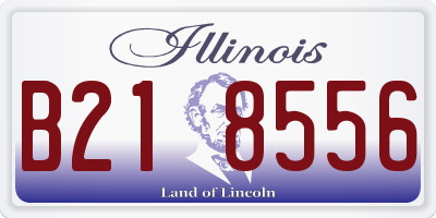 IL license plate B218556
