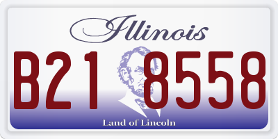 IL license plate B218558
