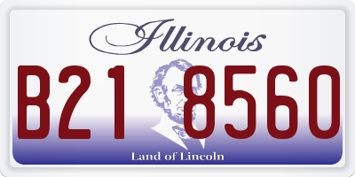 IL license plate B218560