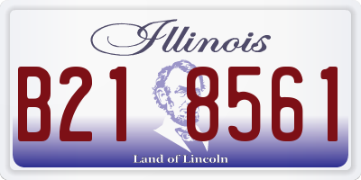 IL license plate B218561