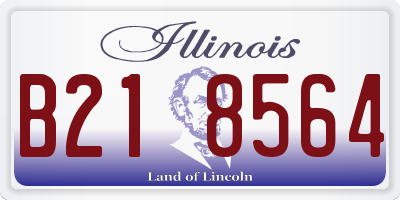 IL license plate B218564