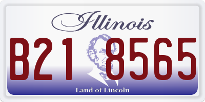 IL license plate B218565