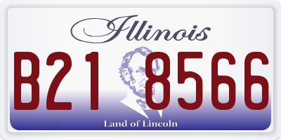 IL license plate B218566