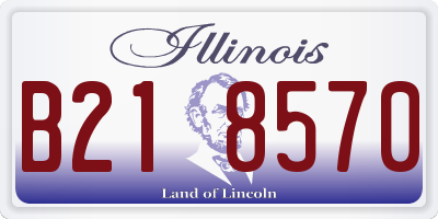 IL license plate B218570
