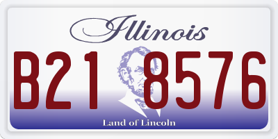 IL license plate B218576