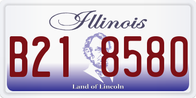 IL license plate B218580