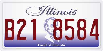 IL license plate B218584