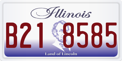 IL license plate B218585