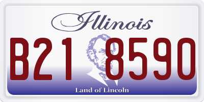 IL license plate B218590