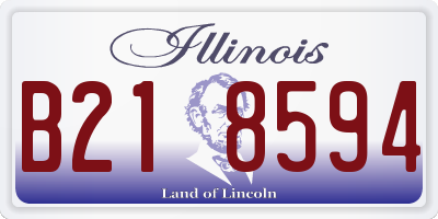 IL license plate B218594