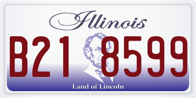 IL license plate B218599