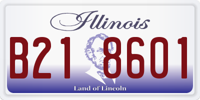 IL license plate B218601
